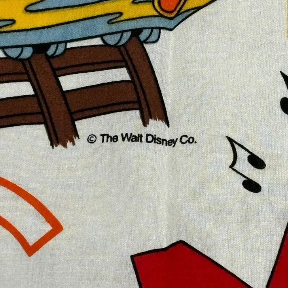 VTG 80s DISNEY (4) Window Panels Mickey Minnie Donald Daisy Goofy ABC Alphabet